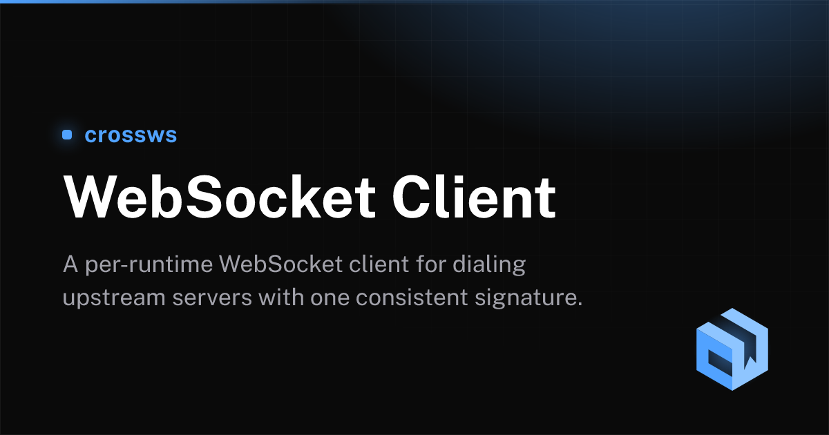 WebSocket Client - crossws